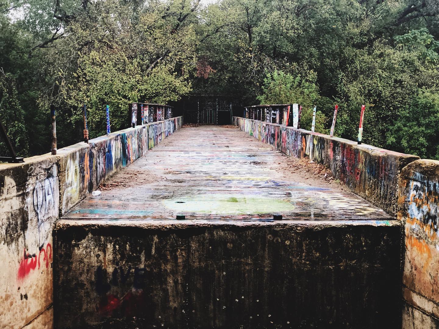 Graffiti bridge #texas #graffiti #abandoned